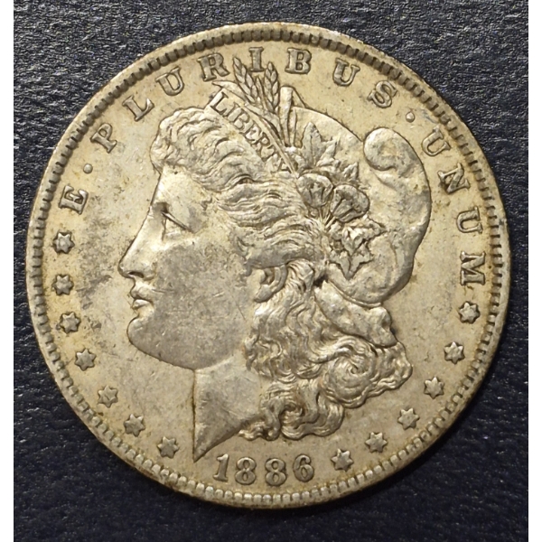 1886 O  Morgan Silver Dollar In HG AU Condition - See PIcs