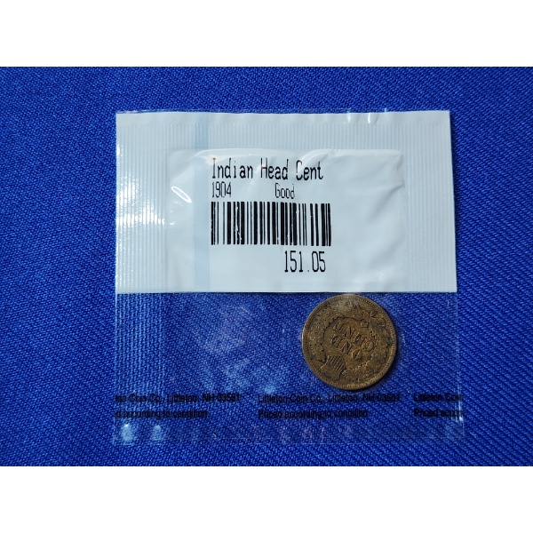 1904 Indian Head Cent - Good Littleton 151.05