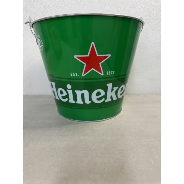 Metal Heineken 8" By 9" Bucket With Handle - Brand New