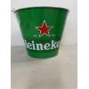 Image 1 : Metal Heineken 8" By 9" Bucket With Handle - Brand New