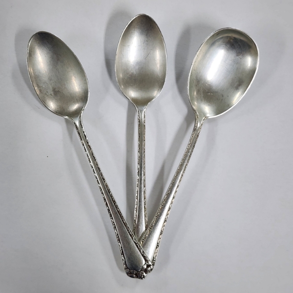 Three Sterling Silver Spoons ~ Total Weight 85.7 Grams