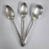 Image 1 : Three Sterling Silver Spoons ~ Total Weight 85.7 Grams