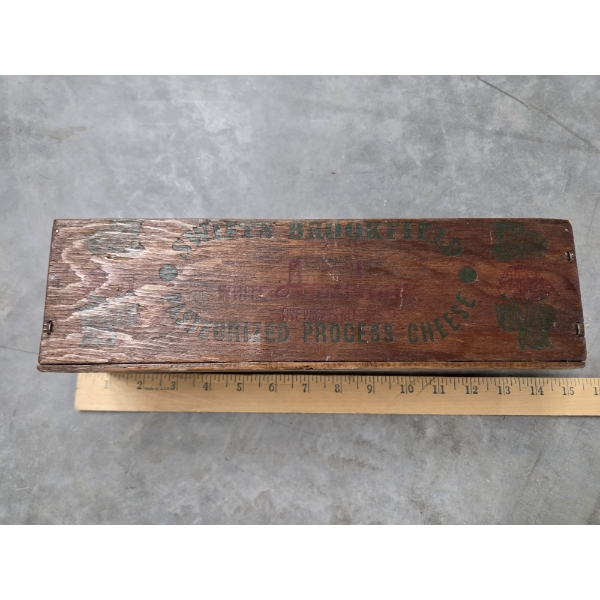 Vintage 12''x3.5'' Wooden Cheese Box, Cowbell, Locks & Vintage Trinket Collection