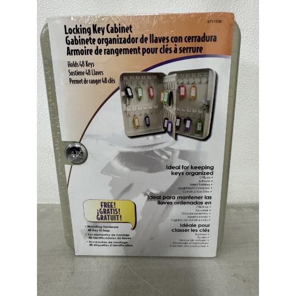 Brand New Heavy Duty Locking Key Cabinet - Holds 48 Keys - Never Opened