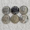 Image 1 : 6 Kennedy 40% Silver Half-Dollars Coins with Assorted Years (1965-70) AFV $3.00