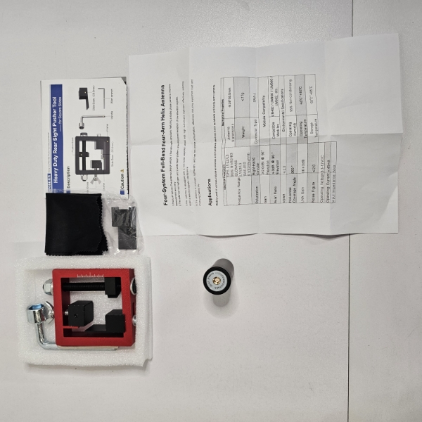 Heavy Duty Rear Sight Pusher Tool Kit And Four-System Full-Band Helix Antenna