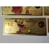 Image 6 : x5 Assorted PAC-MAN $100 999999 24K Gold Foil Banknotes Set w/ CoA