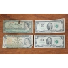 Image 1 : Two $2 United States Notes With Canadian $1 Notes ~ Unique Lot for Any Collector!