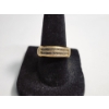 Image 1 : 10K Yellow Gold Channeled Diamonds "LOVE" Ring Size 7 TW: 3.2g