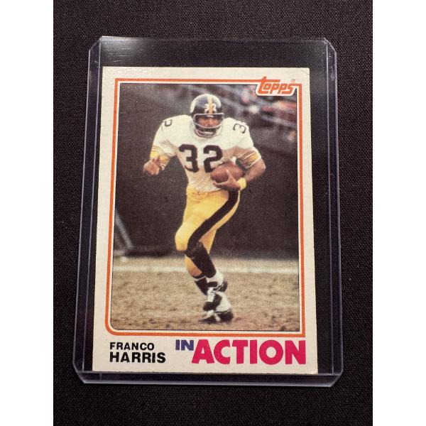 1982 Topps Franco Harris In Action Football Card - Excellent Condition