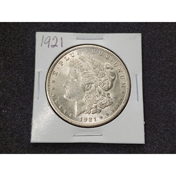 1921 Morgan Silver Dollar - 90% Silver - Excellent Condition