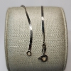 Image 2 : Beautiful 14K White Gold Herringbone Bracelet - 7" - TW: 1.5g