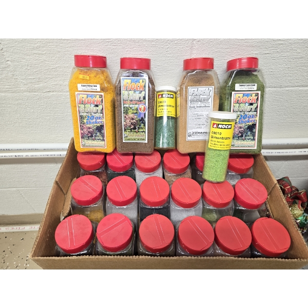 Large Lot of Flock & Turf Scenic Texture for Model Making