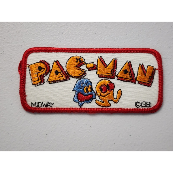 Vintage Pac-Man Embroidered Patch