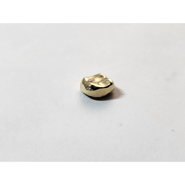 Authentic Gold Tooth Cap - Dental Gold ~14K Plus Total Weight: 3.5g - See Description! 