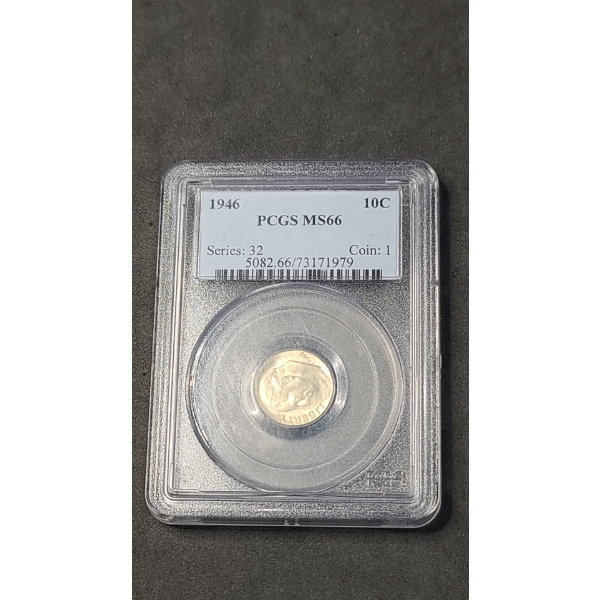 PCGS 1946 MS66 Silver Roosevelt Dime