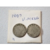 Image 1 : Two BETTER DATE 1887 Liberty Head "V" Nickels