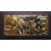 Image 2 : .999 GOLD FOIL JAPANESE ANIME' "LUCARIO" POKEMON NOTE - IN PROTECTIVE SLEEVE