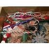 Image 3 : *Pick Up At Mantua Home-No Shipping Available*  Gray Tote filled with Christmas Decor - Ornaments