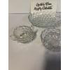 Image 2 : Fostoria Glassware Collection- 2 Cups - One Bowl with Handle - One Big Platter