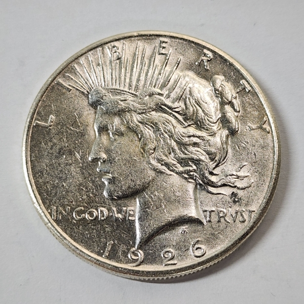 United States 1926-S Silver Peace Dollar - 90% U.S. Silver Coin