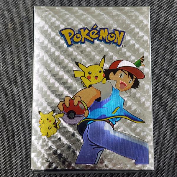 BOX FULL OF SILVER FOIL POKEMON TRADING CARDS ~ UNIQUE & FAN MADE ARTS!