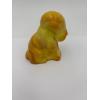 Image 4 : Adorable Degenhart Uranium Glass Dog Figurine - Butterscotch Slag - ~2.5 inches