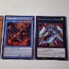 Image 2 : Three Assorted Holo RARE Yu-Gi-Oh Trading Cards Ft. 1ST EDITION Monarch!