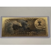 Image 2 : $10,000 Jackson Gold Foil .999999 - 24K Gold Note In Protective Holder - Mint Condition