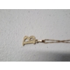 Image 4 : 10K Yellow Gold 19in Necklace with "B" Pendant TW: 1.2g