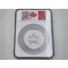 Image 2 : NGC PF70 ULTRA CAMEO 2023 $50 5oz .9999 Silver Maple Leaf - Ultra High Relief with Display Box & COA