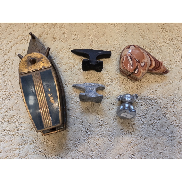 *Pick Up At Mantua Home-No Shipping Available* Interesting Vintage Collectables Including Brass Tone