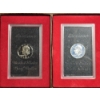 Image 2 : (2) Eisenhower Dollars in Display Cases & (5) Silver Proof Sets 1971-1974 & Bicentennial