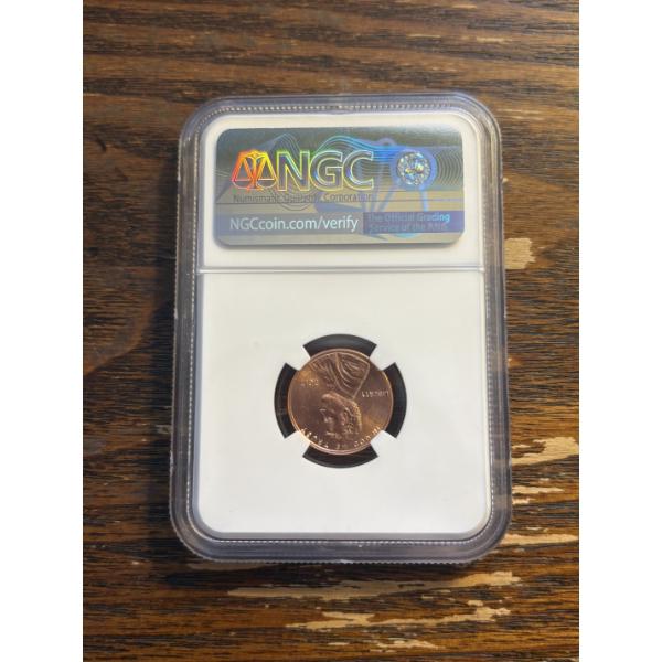2017 P 1C Gem Uncirculated Slabbed Coin - Lincoln Penny