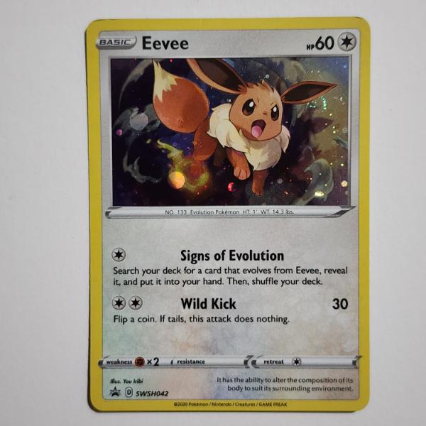 Eevee SWSH042 Black Star Promo Holo Rare Pokemon Trading Card