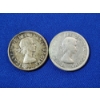 Image 1 : 1960 & 1963 Canadian 50 Cent 80% Silver Coins