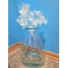 Image 1 : Amazing Delicate Hand Blown 21" Glass Flowers In Vase