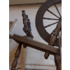 Image 3 : Antique Wooden Spinning / Flax Wheel - Intact As Shown 36" x 32" With 20" Wheel - Superb Example!