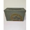 Image 3 : (1) Military Style Vintage Metal Ammo Transport Can Storage Box