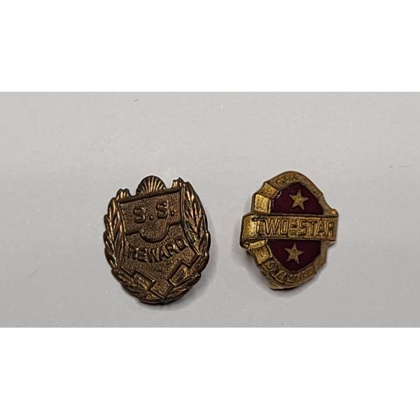 Vintage S.S. Ward" And "Two Star" Service Award Pins