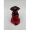 Image 6 : URANIUM Degenhart Glass Dog Red ~  BRILLIANT GLOW!