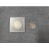 Image 1 : Lot of Two United States Silver Barber Coins - 1897 Quarter & 1915-S Half Dollar - $0.75 Face Value