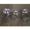 Image 4 : Three Piece Glass Canister Set With Metal Lids And New Furniture Covers
