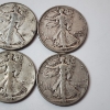 Image 4 : Six Assorted Years United States 90% Silver Walking Liberty Half Dollars - Face Value: $3.00