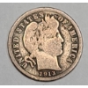 Image 1 : 1913 90% Silver Barber Dime 