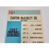 Image 4 : Vintage 1987 Pepsi Canton McKinley St. "Bulldogs" Football Schedule ~9x19in - Excellent Condition