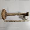 Image 4 : Open-Face Medieval Bascinet Helmet On Wooden Display Stand
