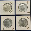Image 1 : Lot of 4 90% Silver 1964 Kennedy Half-Dollars, FV $2.00