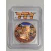 Image 1 : ICG - MS70 Jackpot 1 Oz. Copper Round 777 - Colorized - Graded Coin