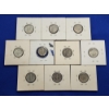 Image 12 : x10 Assorted Years 90% Silver Mercury & Roosevelt Dimes FV: $1.00